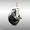 Service Caster 5 Inch 316SS Soft Rubber Wheel Swivel 1/2 Inch Threaded Stem Caster with Brake SCC SCC-SS316TS20S514-SRS-TLB-121315 - alternate 1